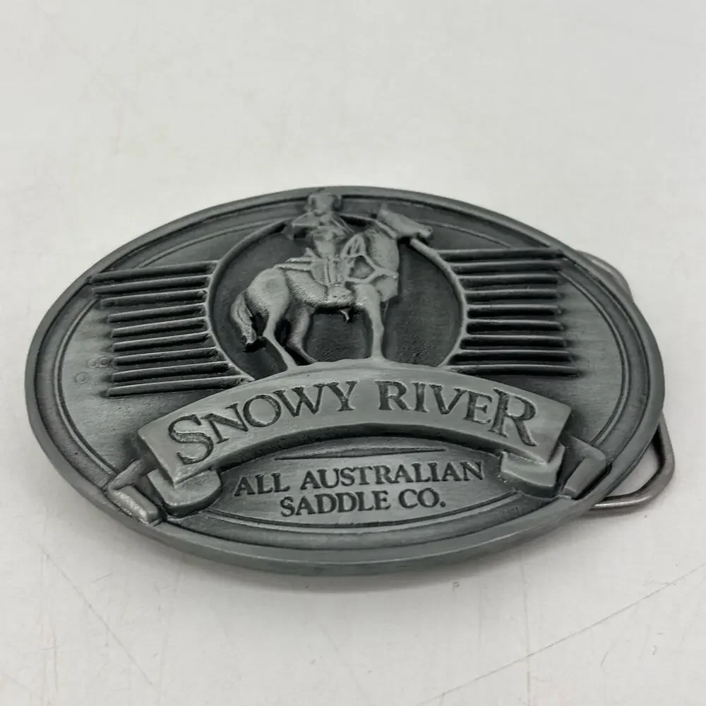 Belt Buckle Snowy River All Australian Saddle Co. 1996 Western